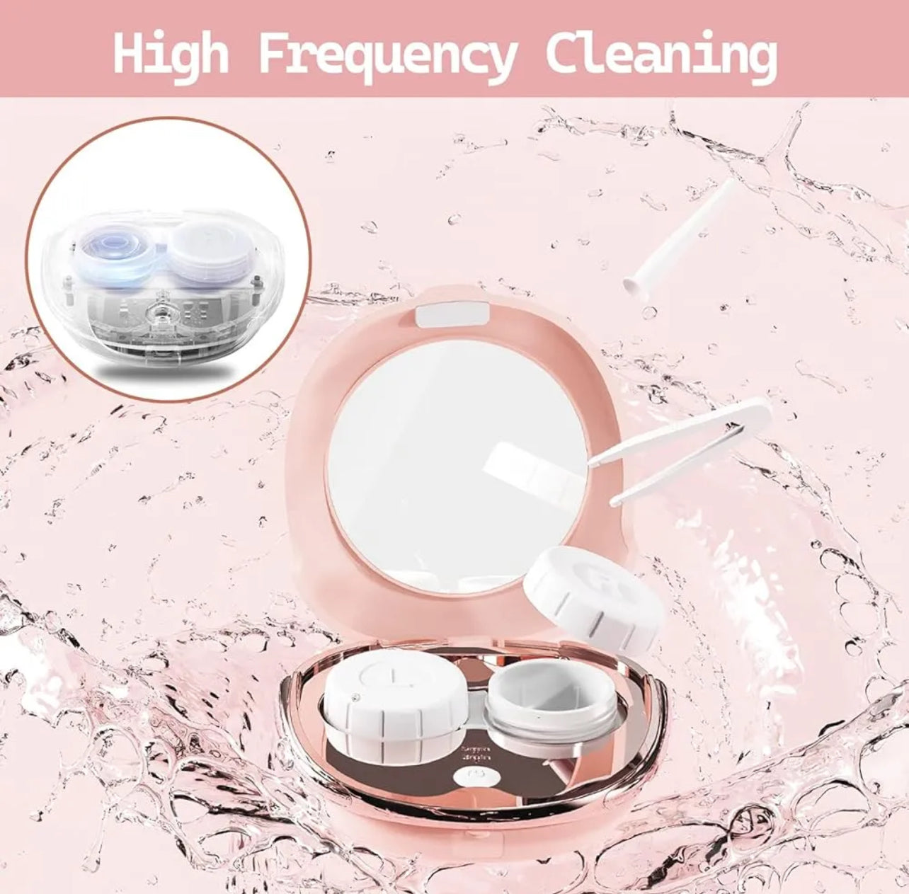 Contact Lens Cleaner Machine, Lens Washing Machine, Ultrasonic Contact Lens Cleaner.