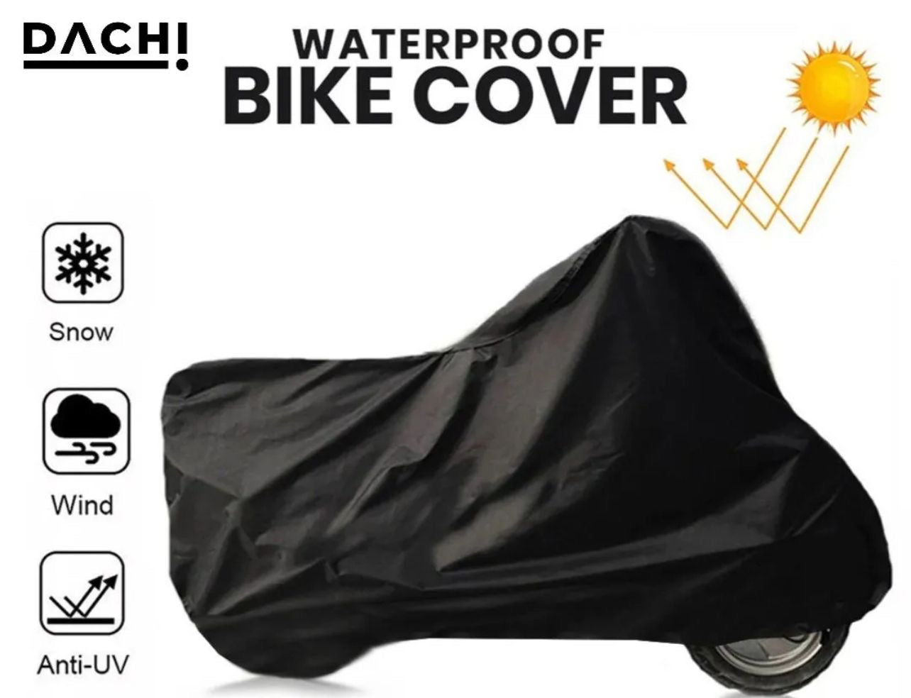 High Quality Waterproof Bike Cover
Only Black color
(Only For 70cc Motorcycles)