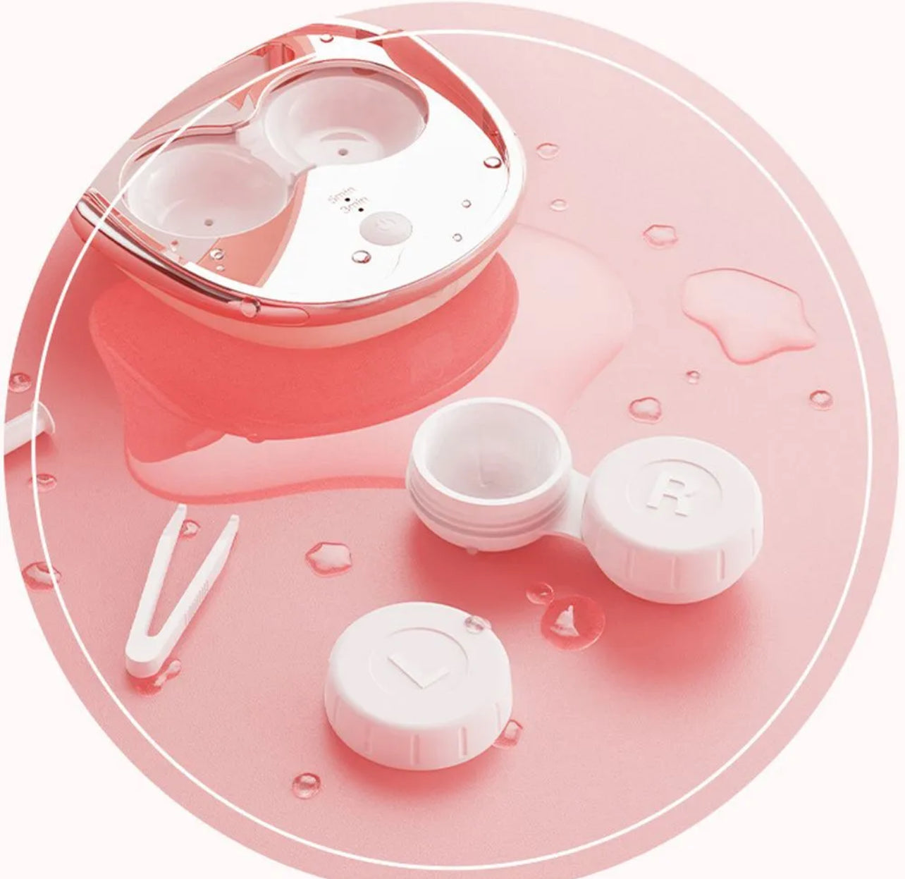 Contact Lens Cleaner Machine, Lens Washing Machine, Ultrasonic Contact Lens Cleaner.