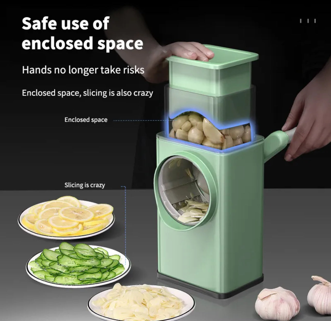 Multifunctional Vegetable Cutter Handle Chopper