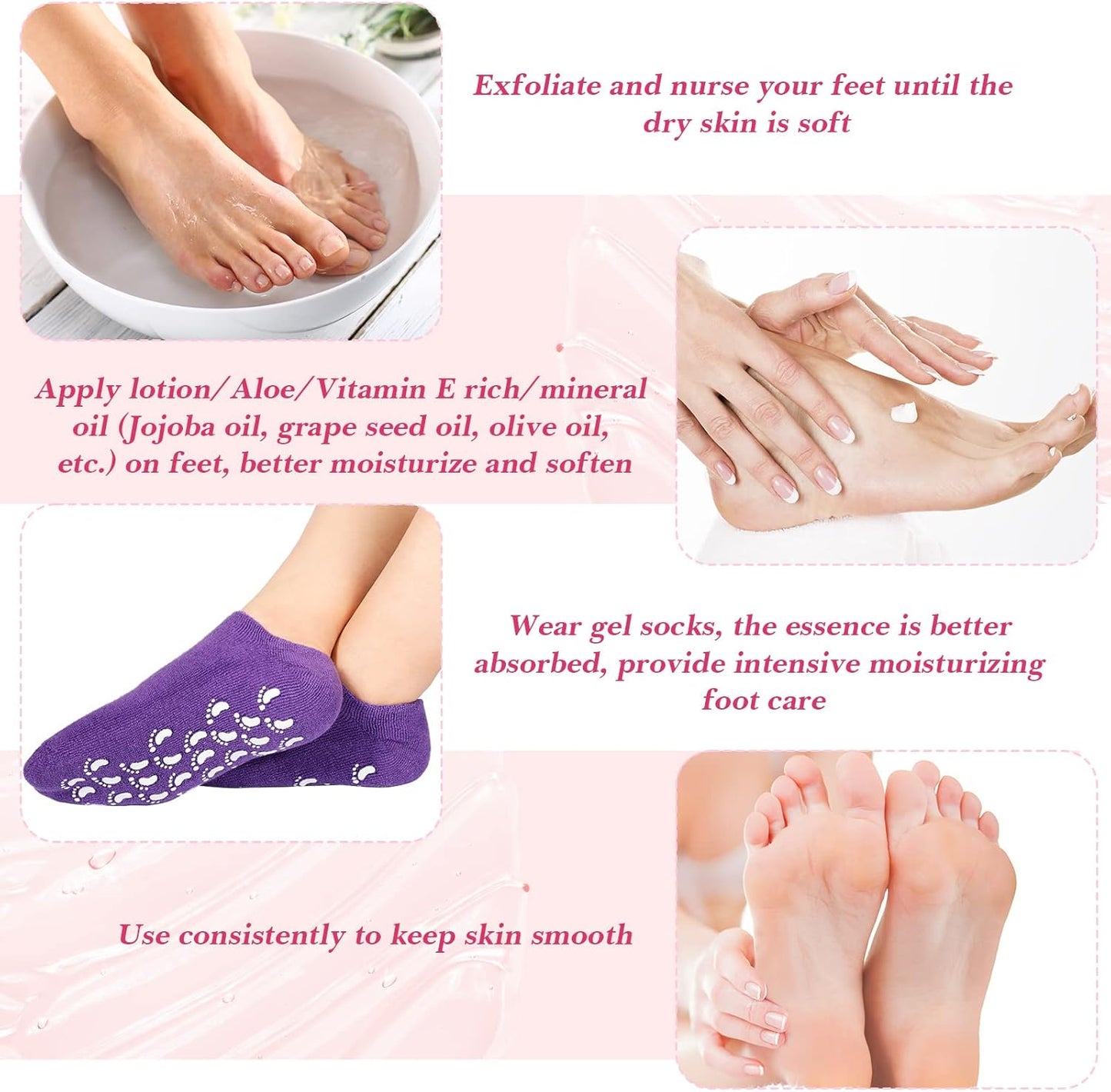 Moisturizer Silicone Gel Socks