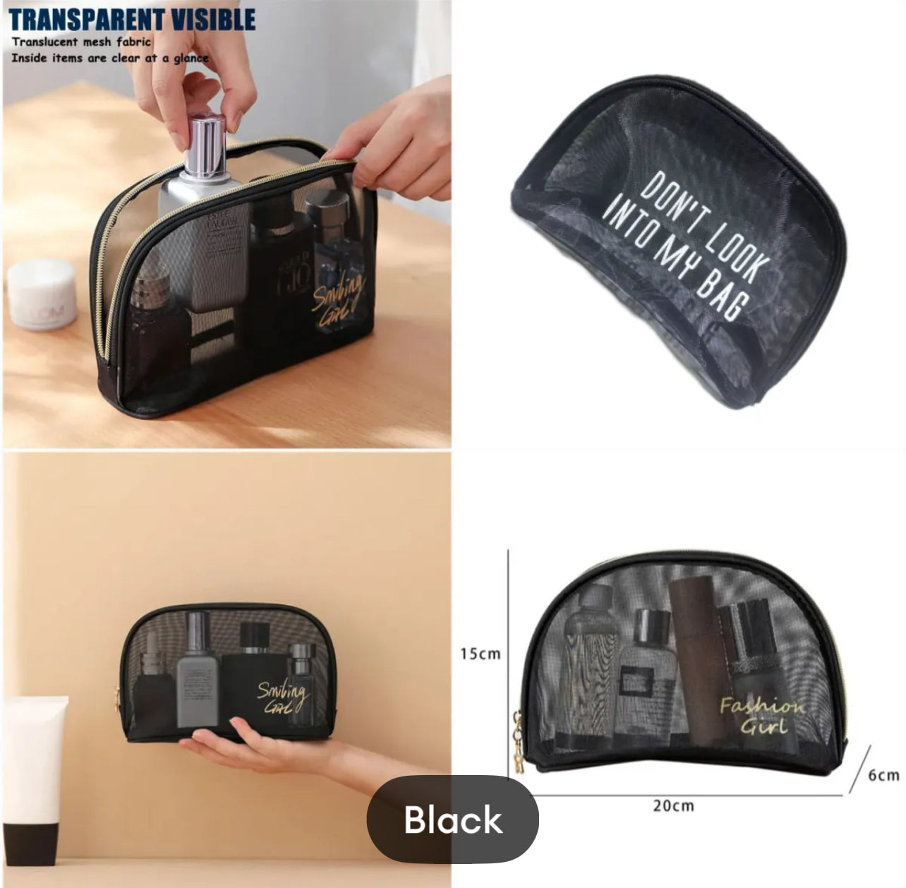 Makeup Organizer Bag Travel Cosmetic Pouch Portable Waterproof Makeup Case Organizer With Large Capacity For Skincare Toiletries