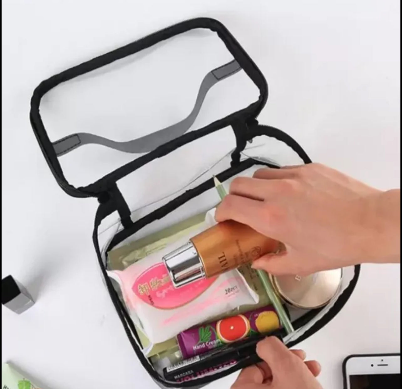 Cosmetic Portable Makeup Pouch Waterproof Travel Hanging Organizer Bag