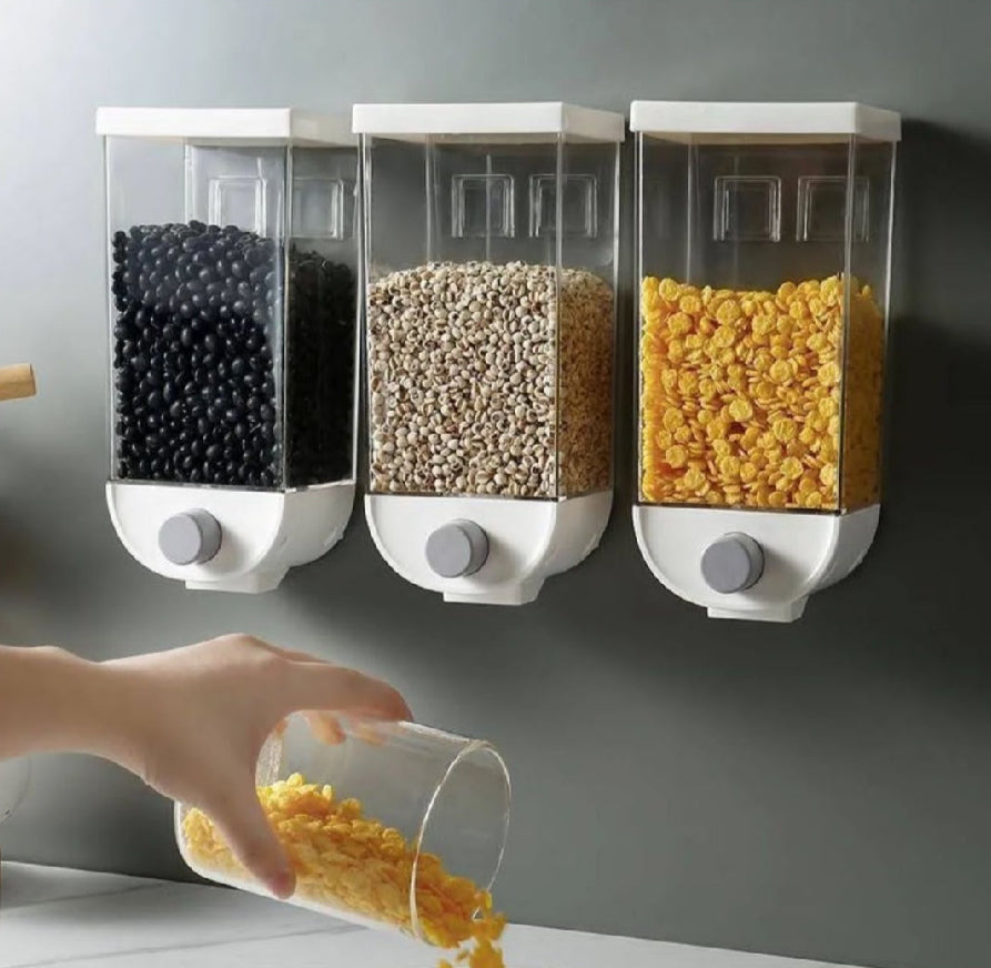 1.5L Wall Mounted Rice & Pulses Dispenser