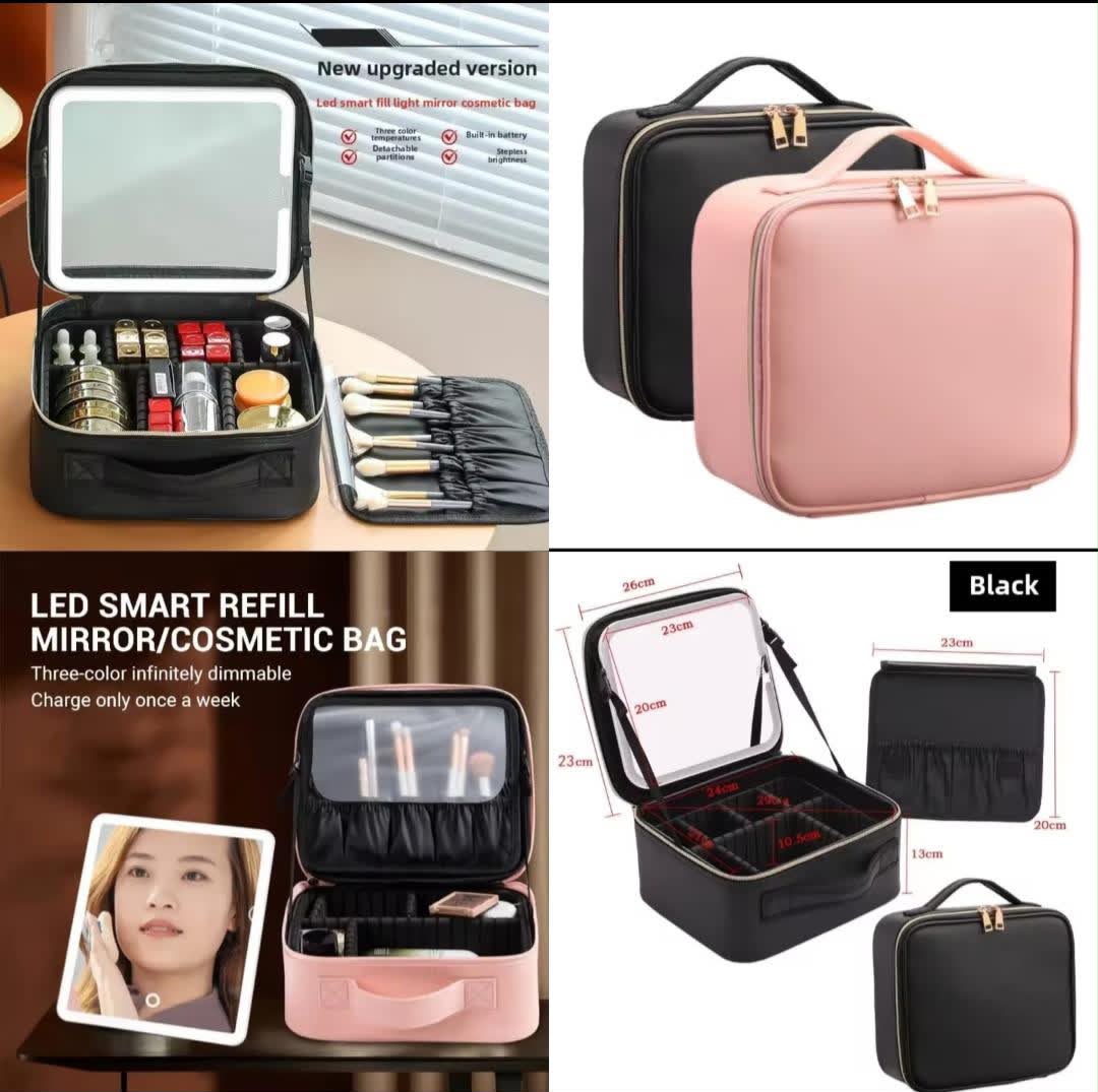 LED cosmetic organizer