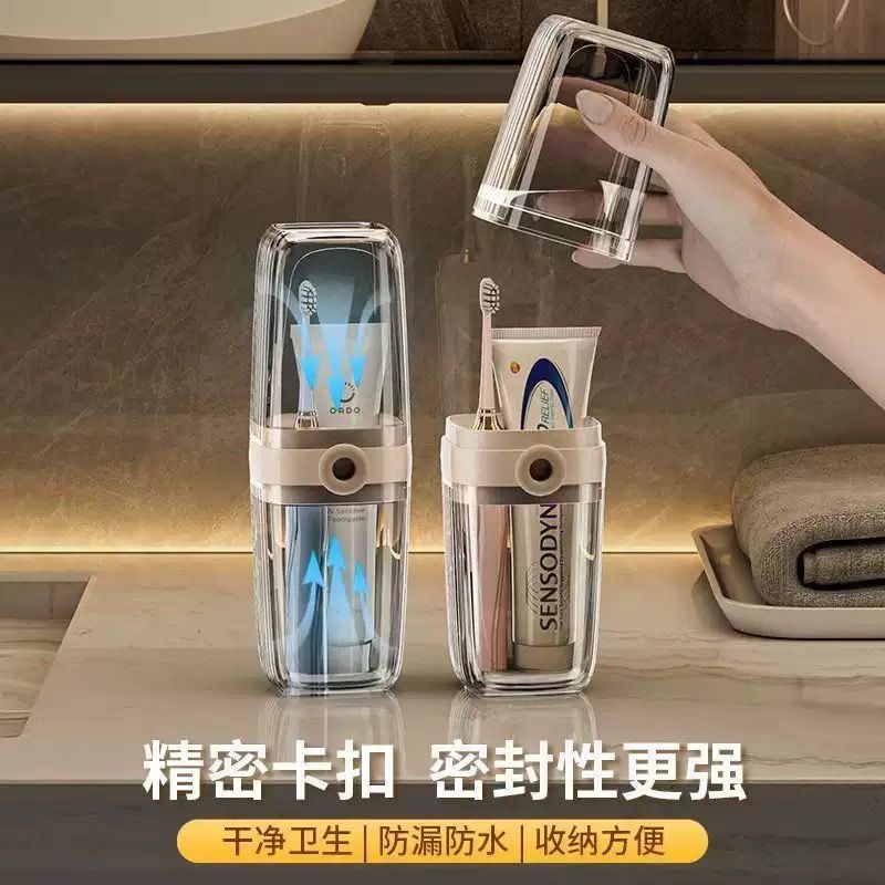 Travel brush holder