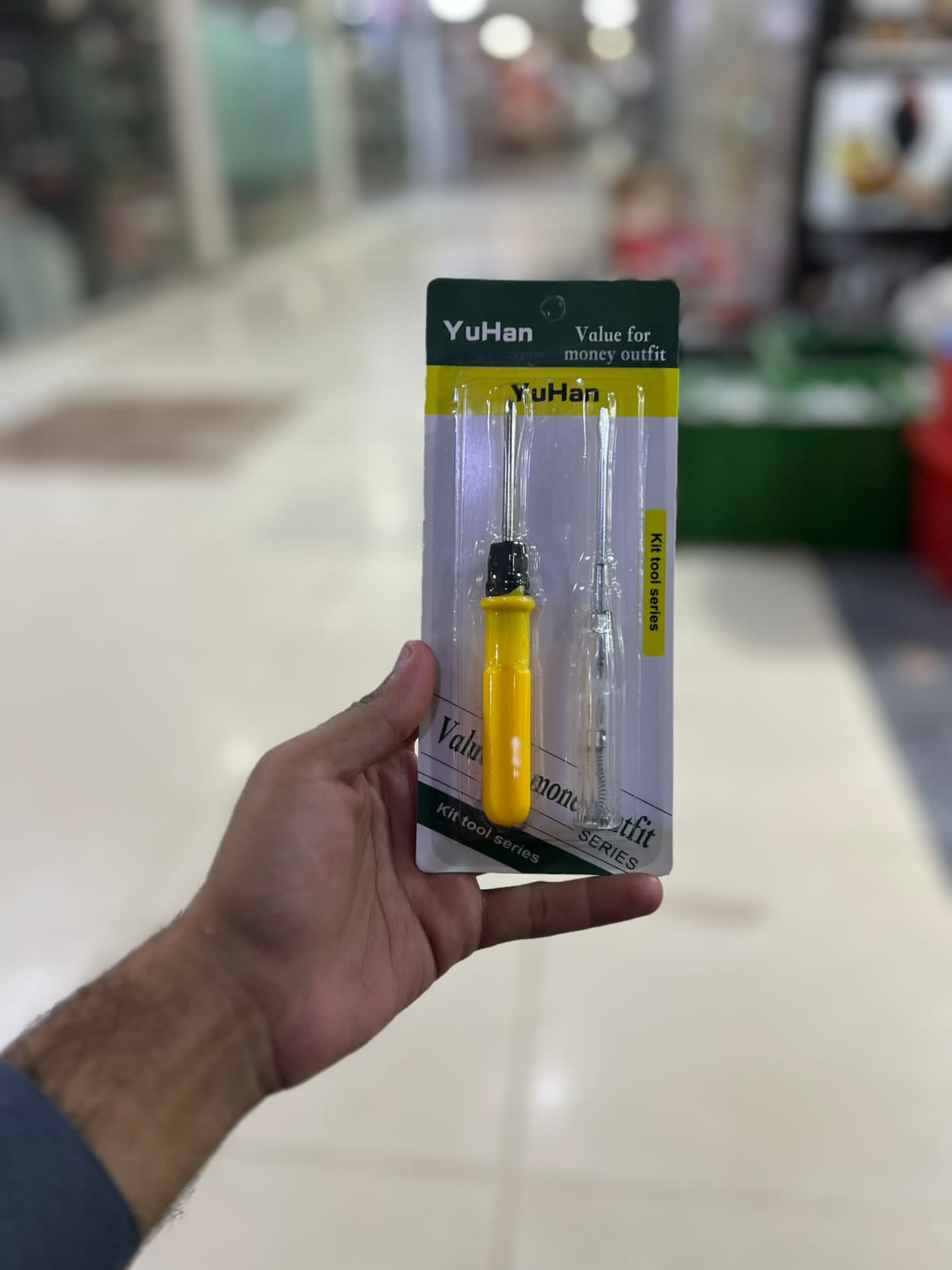 Set of 2pc screwdriver and tester