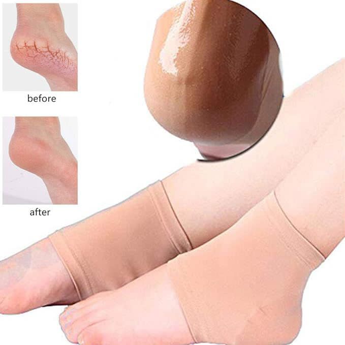 Foot Heels Socks Shockproof Silicone Anti-Crack Moisturizing Shoes Pads
