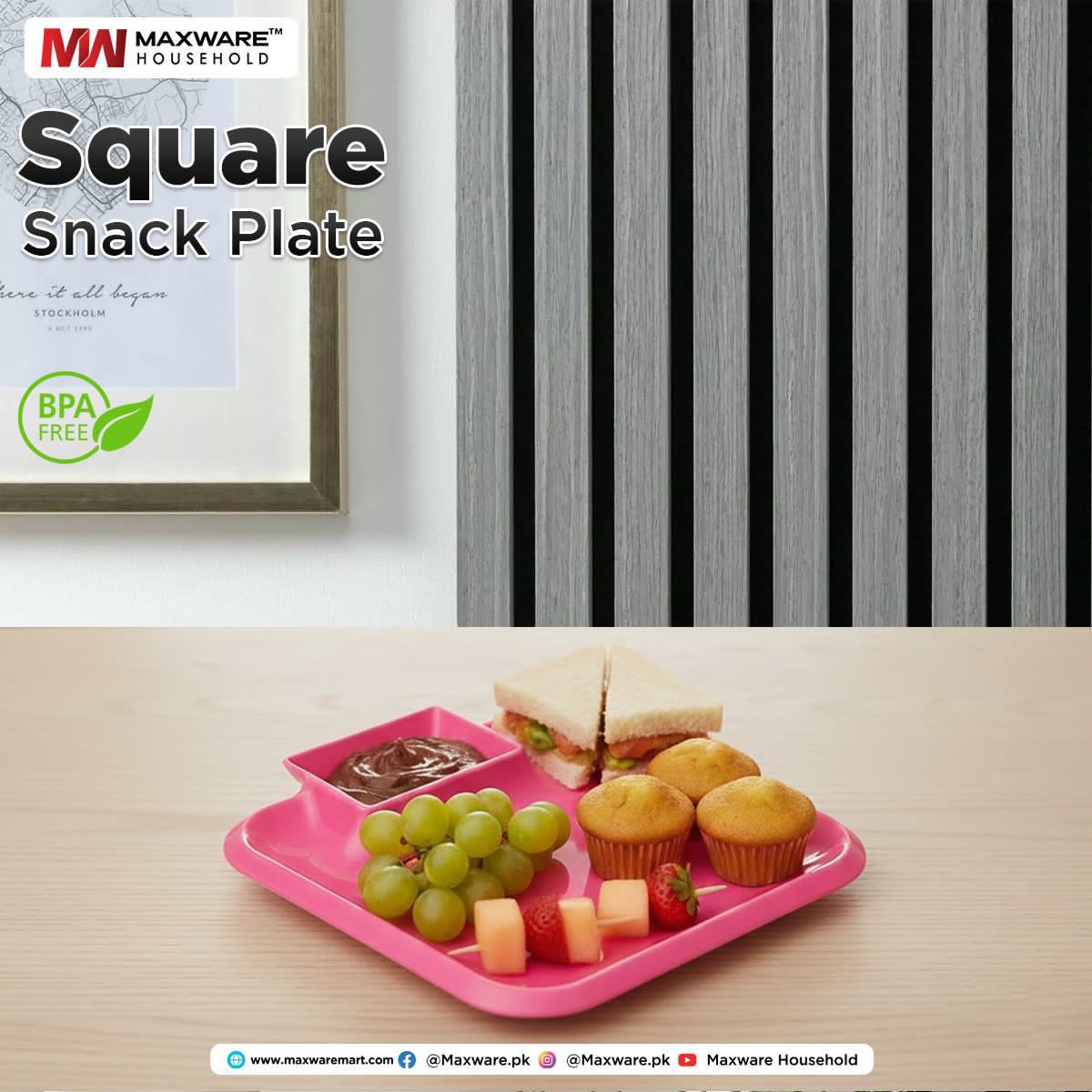 Snack Plate Square(2 pcs)