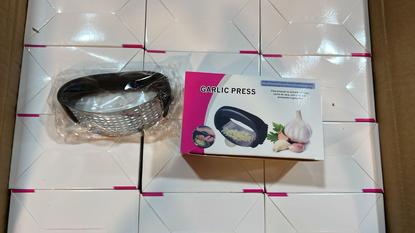 Stainless Steel Garlic Press Crusher