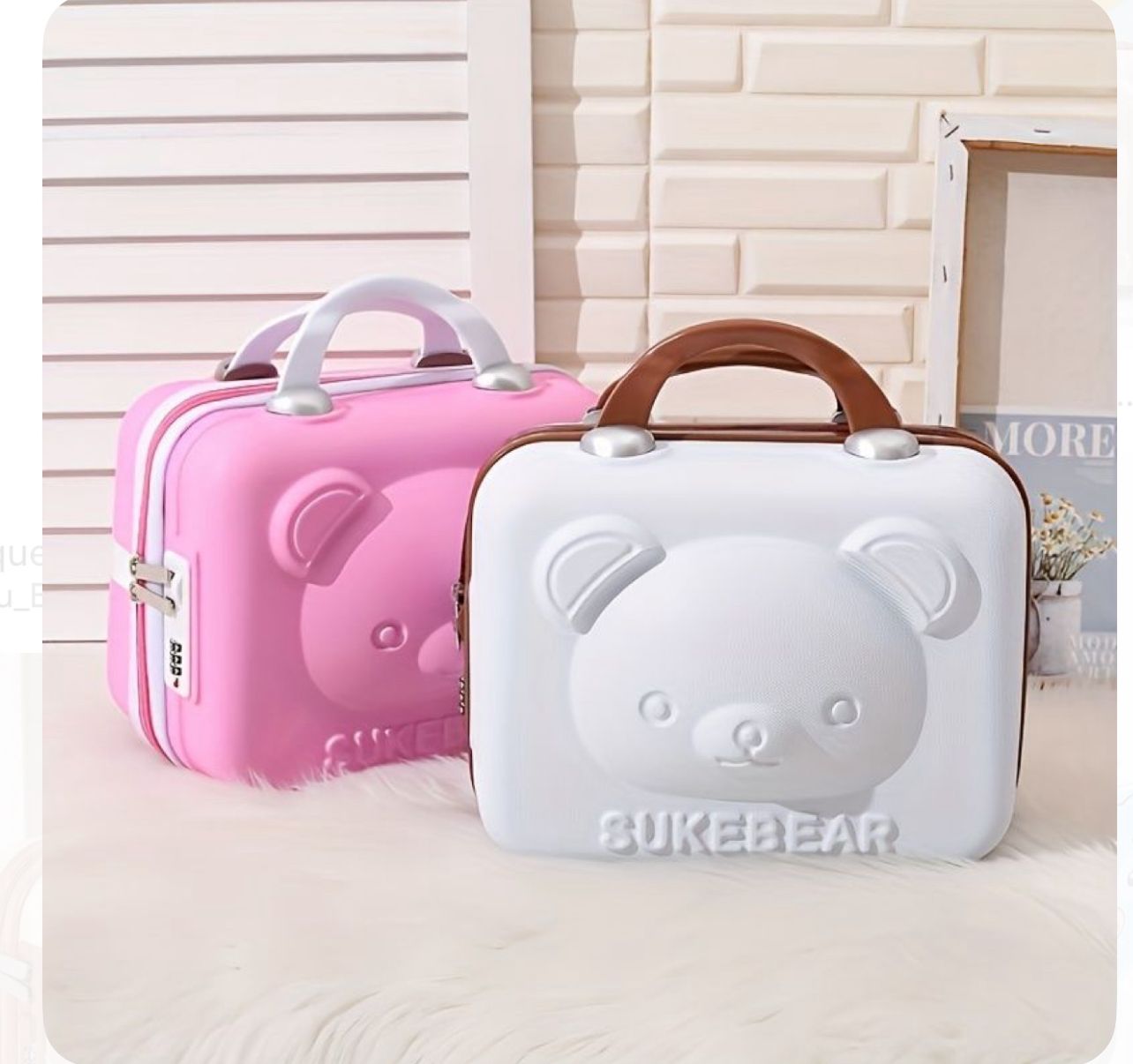 Bear-Shaped Hanging Makeup Organizer