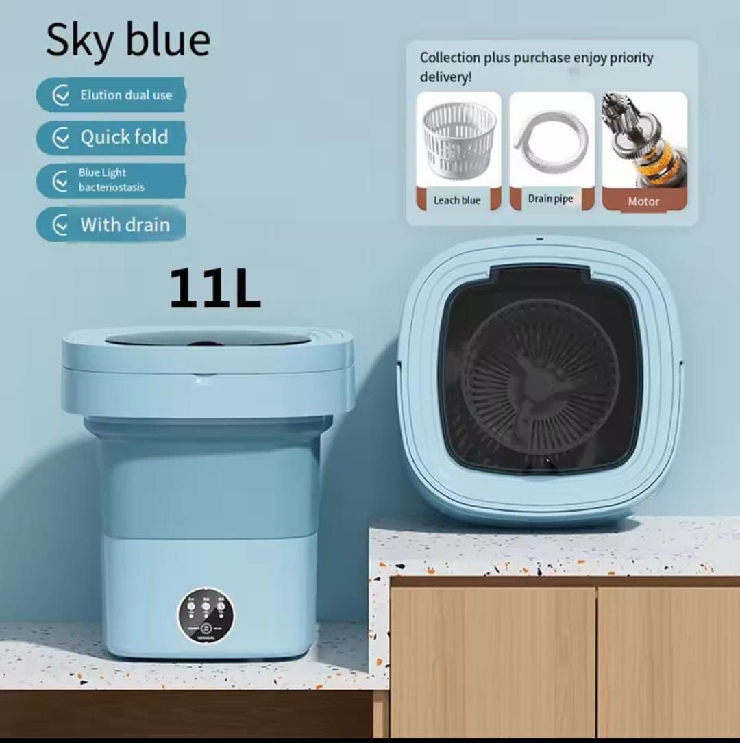 11 Litre Fodable Washing Machine With Dryer