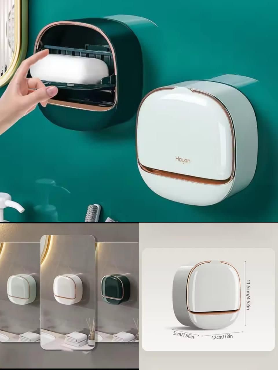 Wall mounted sticking soap dish heavy quality