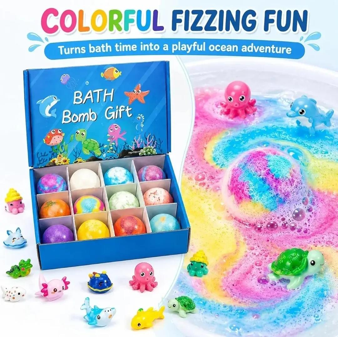 Bath Bombs for Kids with Toy