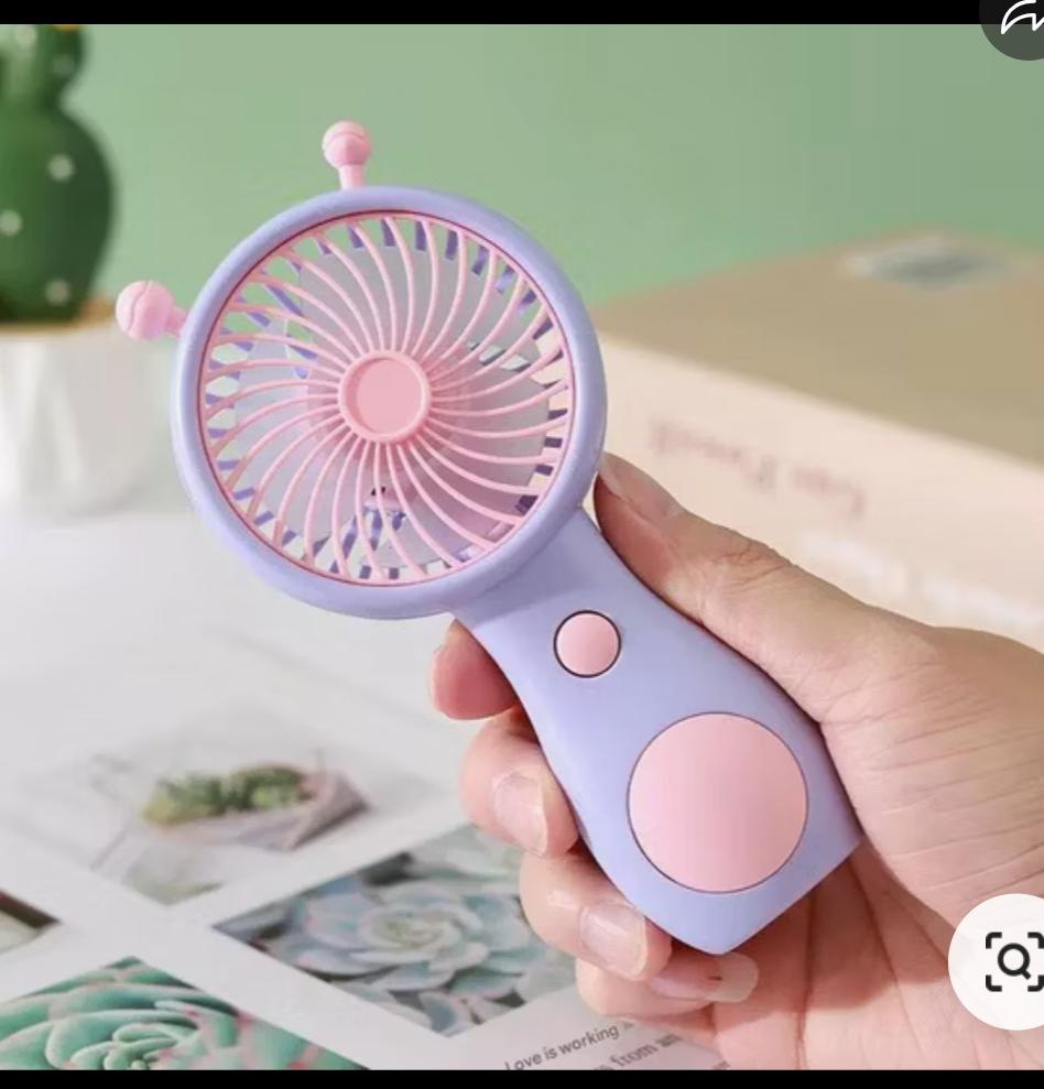 Mini snail-style portable fan