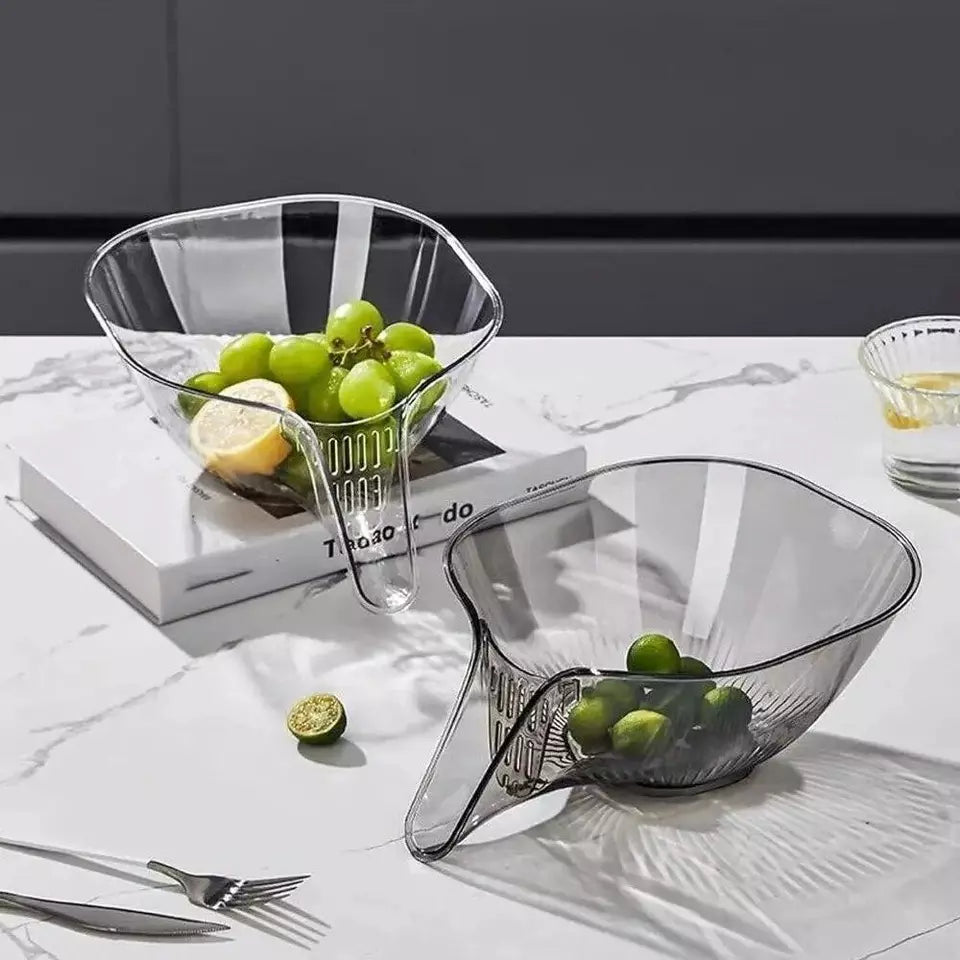 Multipurpose Drainage Vegetable/Fruits Acrylic Kitchen Basket