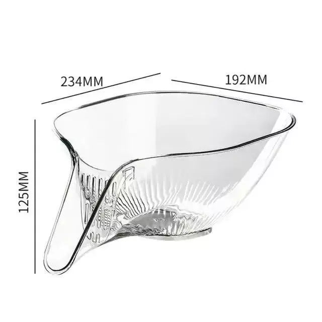 Multipurpose Drainage Vegetable/Fruits Acrylic Kitchen Basket