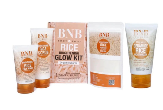 BNB - Body N Body - Rice Brightening Glow Kit

Rice Face Wash
Rice Face Mask
Rice Scrub