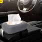 Silicone Tissue Box Cover with Suction Cup – Punch-Free Foldable Refillable Napkin Holder for Bathroom, Kitchen & Desk Use