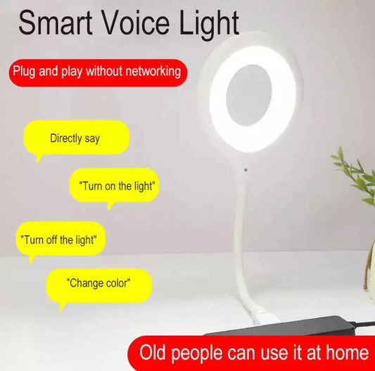 USB Voice Control LED Lamp/Light Portable Voice Control Night Light Freely Foldable USB