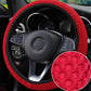 37-38cm Car Steering Wheel Cover Breathable Anti-Slip Steering Covers Automobile Steering Wheel Protection Decoration