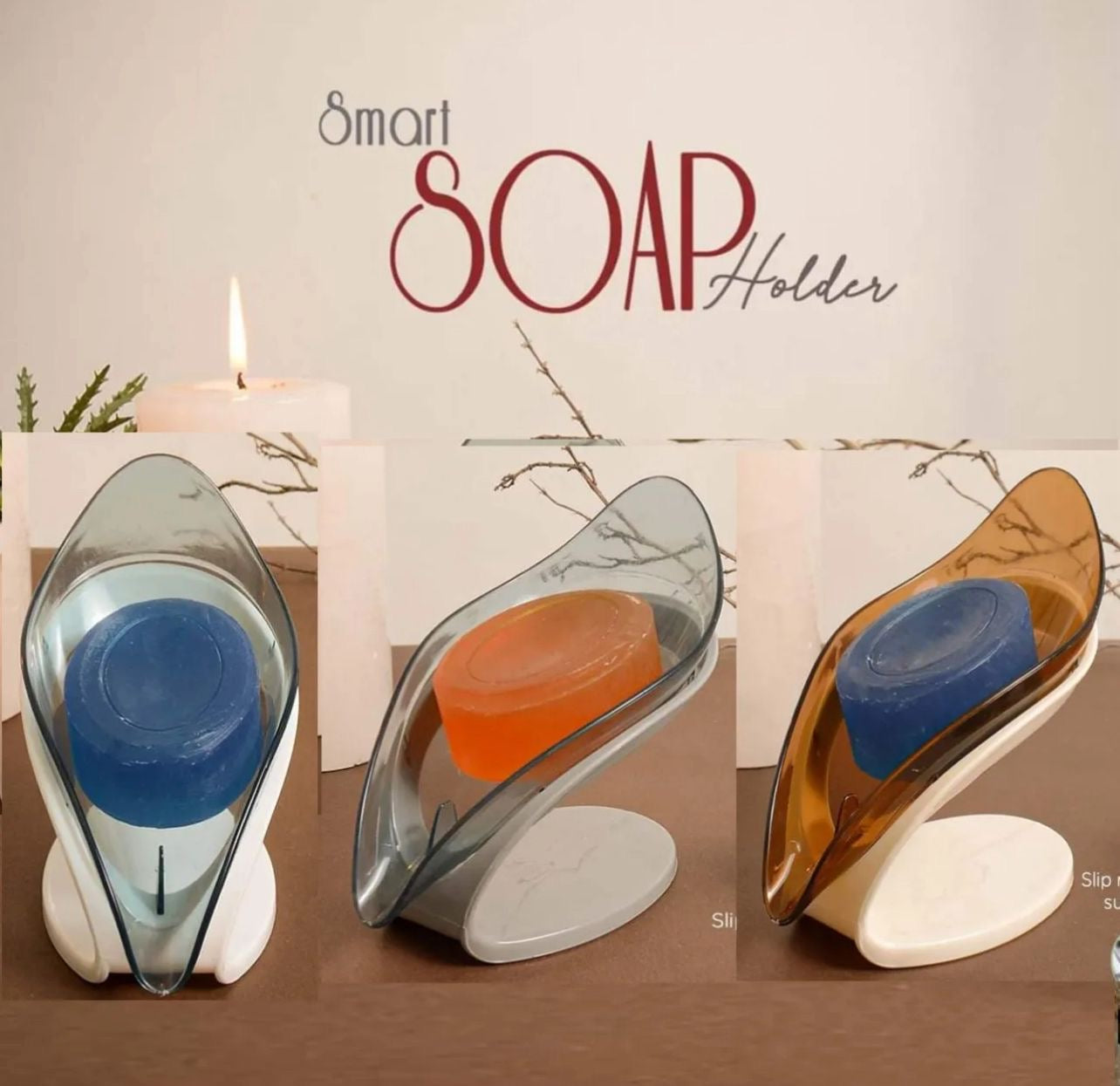 Smart soap holder very stylish and high quality leaf shape