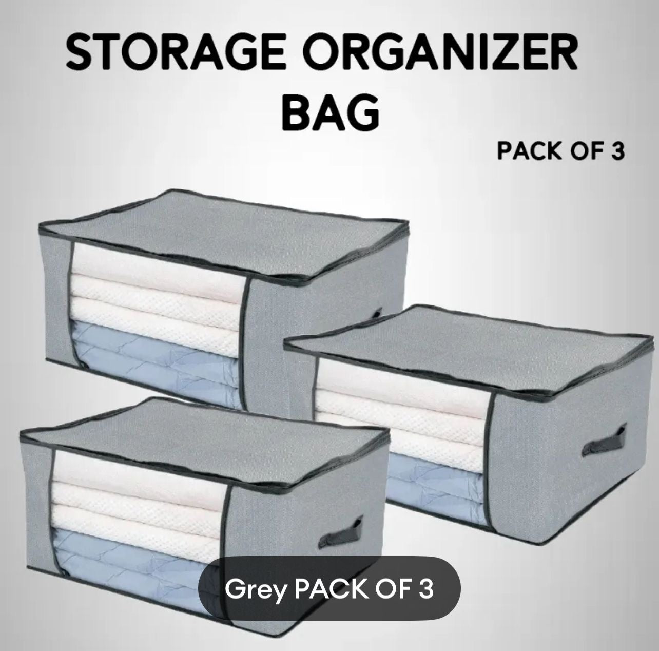 Clothes Storage Bags Organizer Under Bed square shape