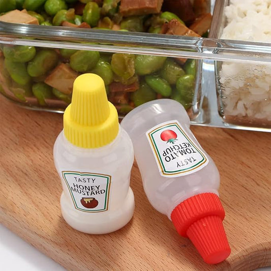 Mini Sauce Bottles for Lunch Box (2 Pcs)