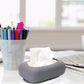 Silicone Tissue Box Cover with Suction Cup – Punch-Free Foldable Refillable Napkin Holder for Bathroom, Kitchen & Desk Use