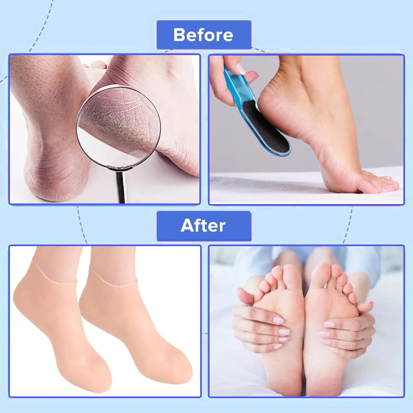 Winter's Foot Moisturizing Silicone Socks