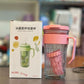 520ml Large Capacity  *Thumblar* with Glass straw Simple Transparent Coffee Cup High Temperature Resistant  Thumblar Bottle With Handle