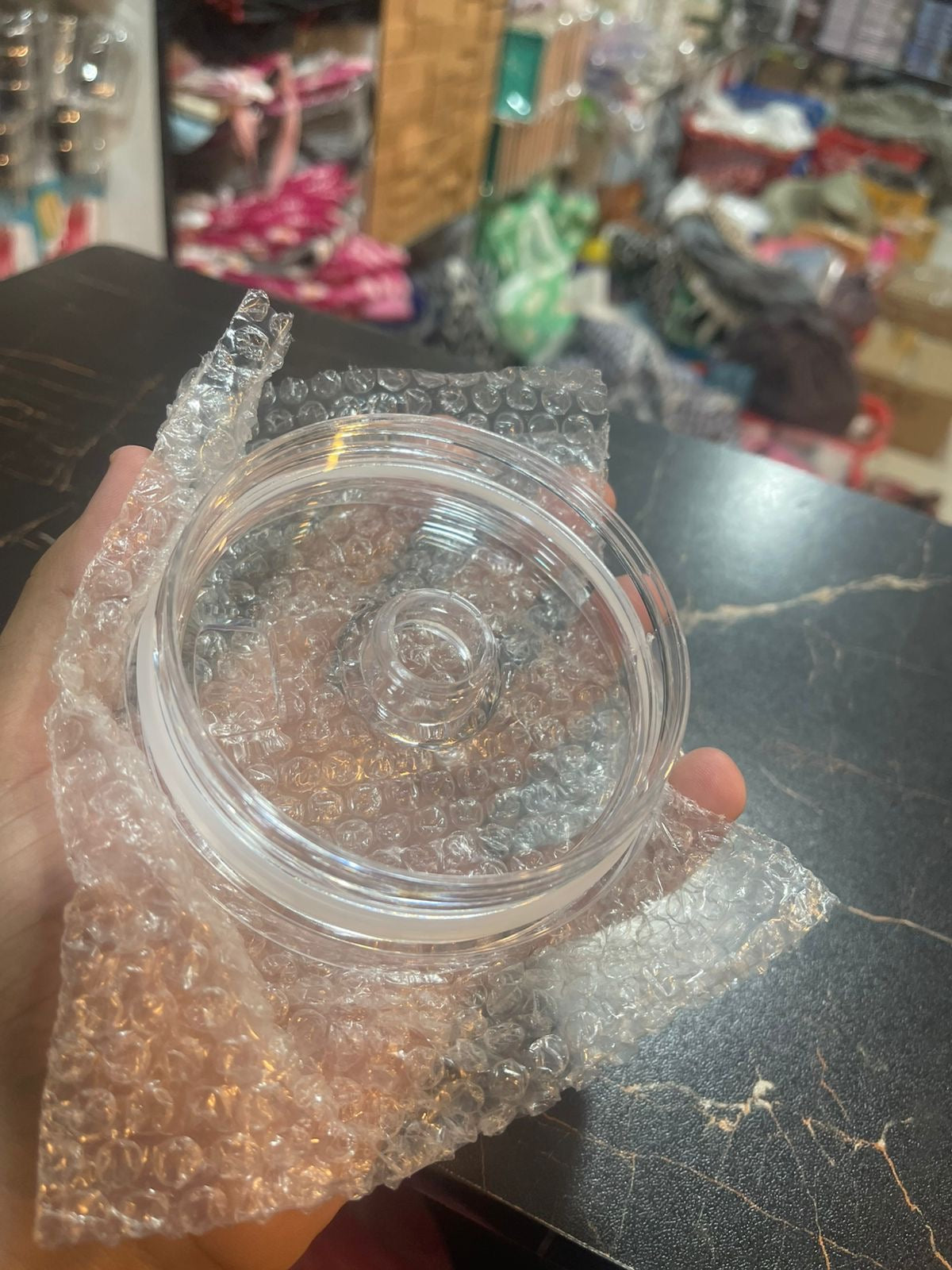 Transparent Acrylic Tumbler Cap