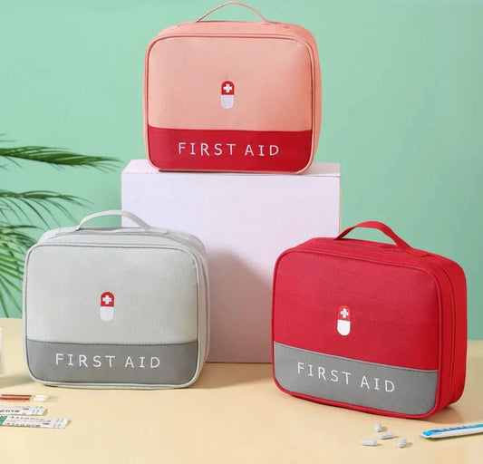First Aid Kit, Portable Waterproof Oxford Cloth Family Portable Medicine Kit