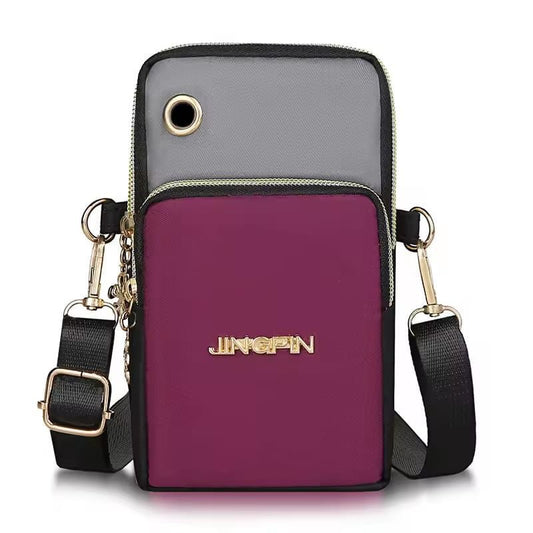 Women Sling Shoulder Bag Multi-pocket Design Crossbody Bag Ladies Multifunction Nylon Phone Purse Causal Travel Small Handbags