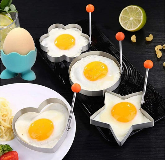 4 Pcs Egg Moulds / Pancake Shaper