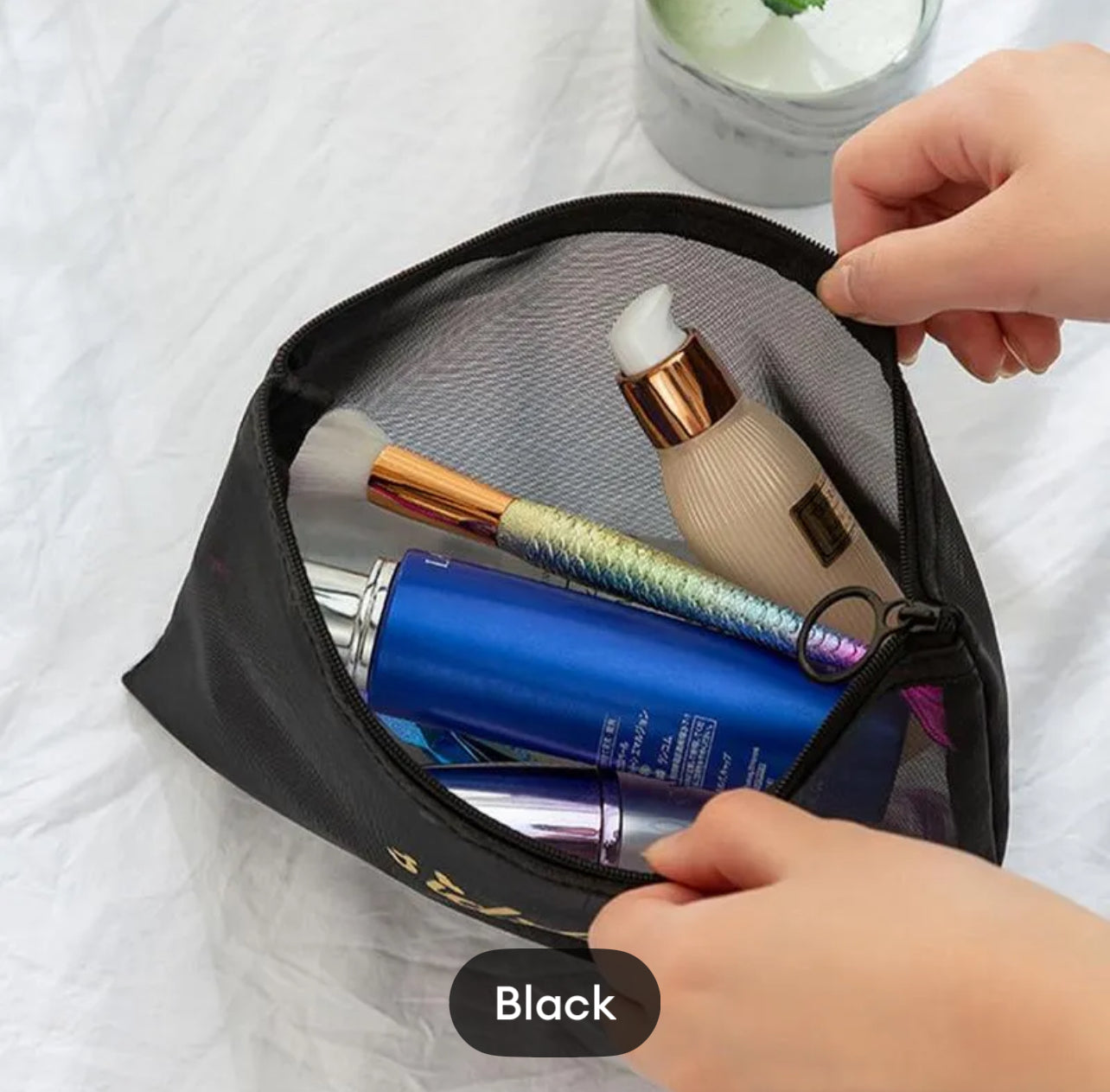Makeup Organizer Bag Travel Cosmetic Pouch Portable Waterproof Makeup Case Organizer With Large Capacity For Skincare Toiletries
