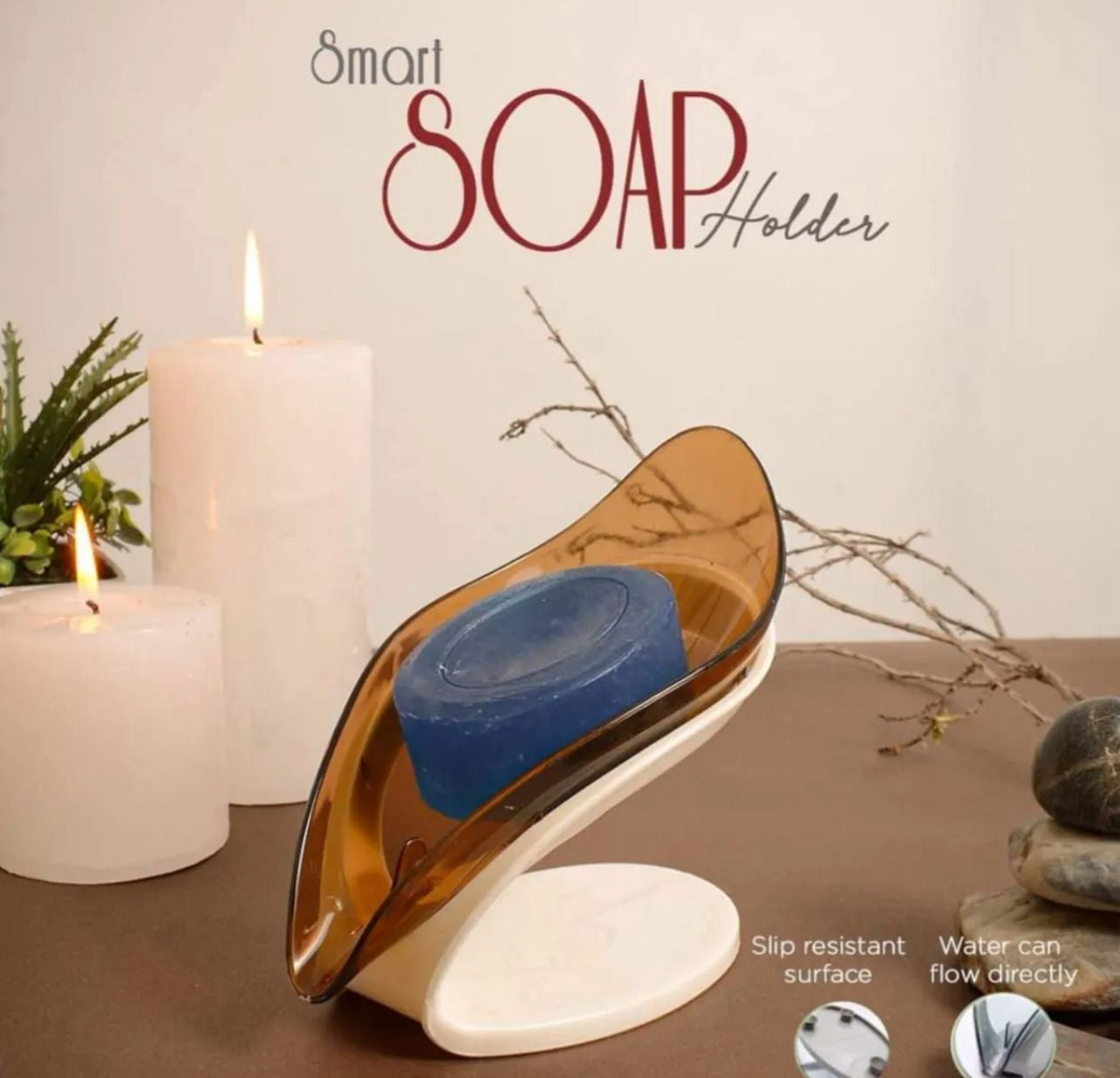Smart soap holder very stylish and high quality leaf shape