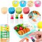 Cartoon Sauce Bottle Mini Bento Box Animal Friend Soy Sauce Box Tomato Sauce Honey Salad Sauce Container Bento Box 

Pack of 4