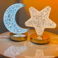 USB Operated Rechargeable Oval LED Crystal Touch Lamp