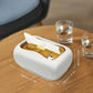 Silicone Tissue Box Cover with Suction Cup – Punch-Free Foldable Refillable Napkin Holder for Bathroom, Kitchen & Desk Use