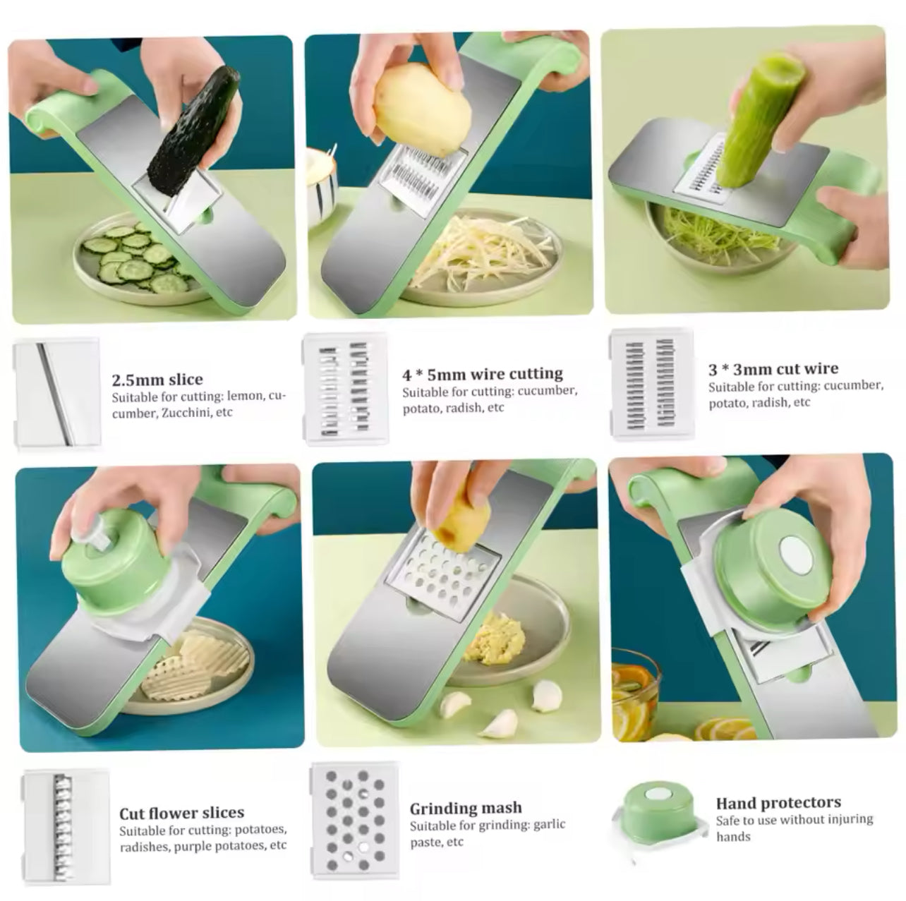 5 In 1 Multifunctional Vegetable Food Cutter