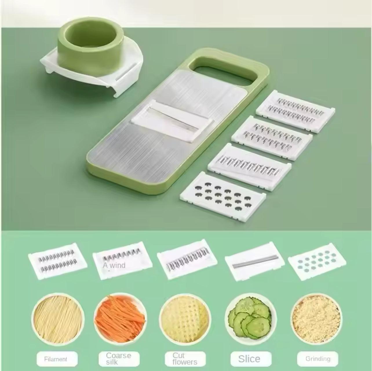 5 In 1 Multifunctional Vegetable Food Cutter