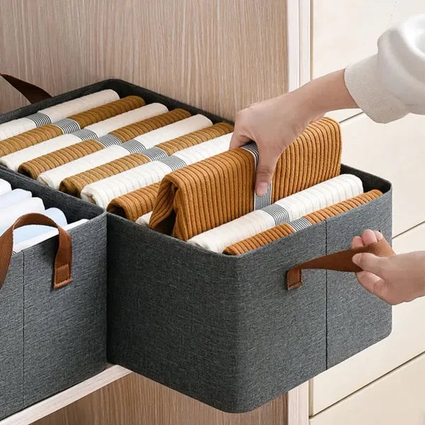 Foldable Clothes Organizer Basket - Premium Quality