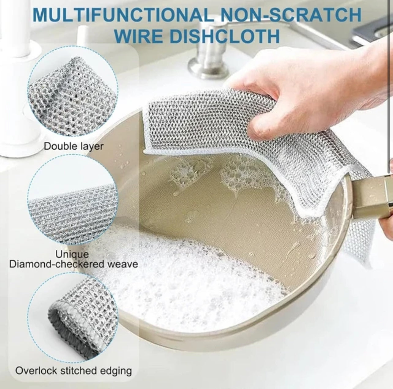 Dish Wire Cleaning Cloth -