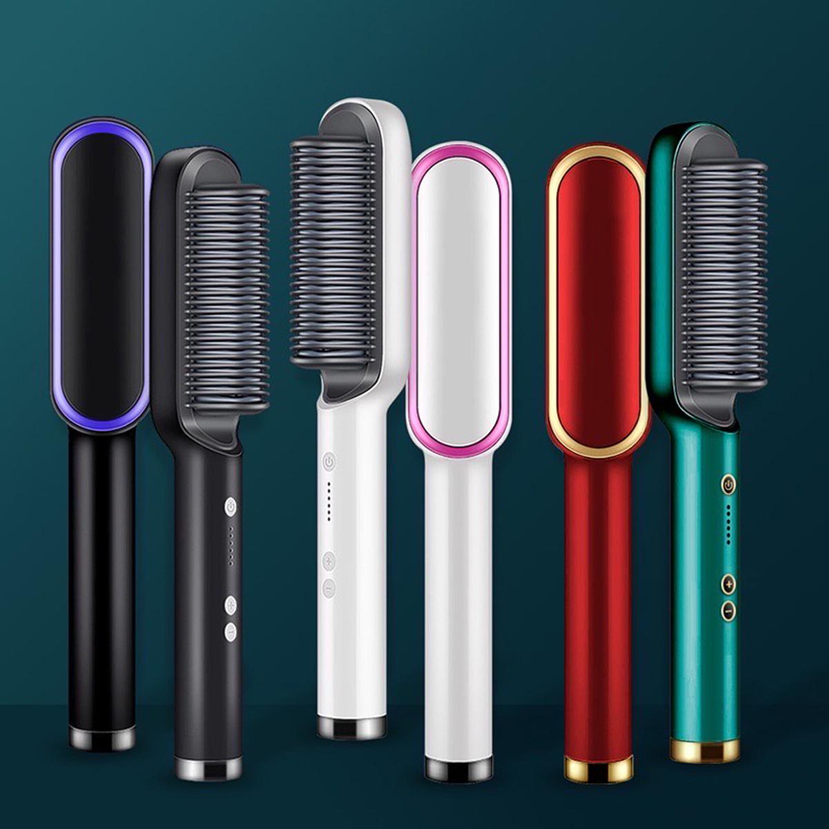 Professional 909 brush hair straightener