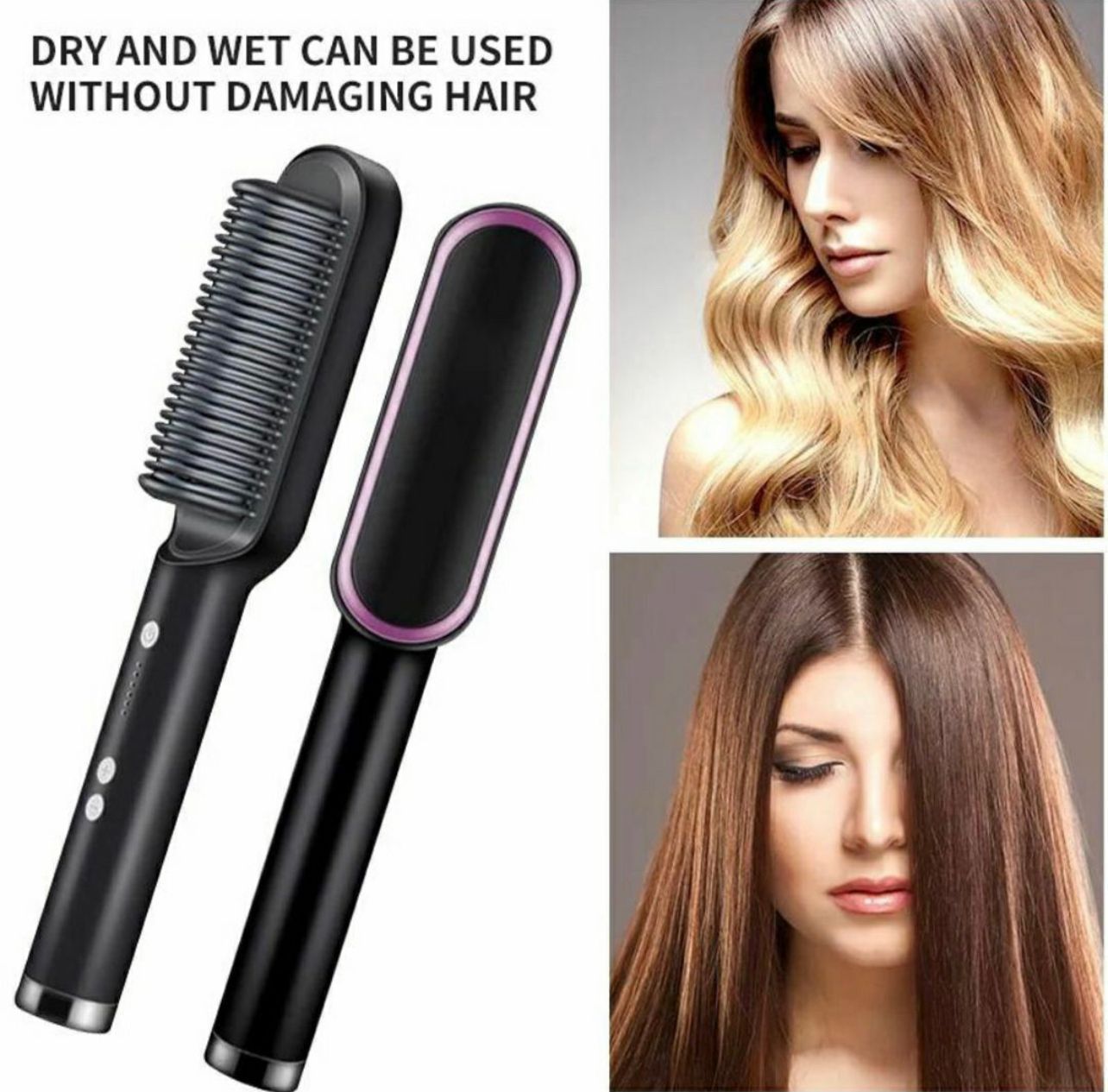Professional 909 brush hair straightener