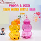 Bear Shape straw water bottle