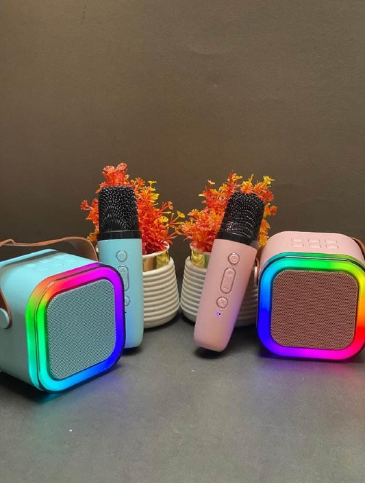 K12 Mini Audio Microphone Karaoke Family Wireless Bluetooth Speaker