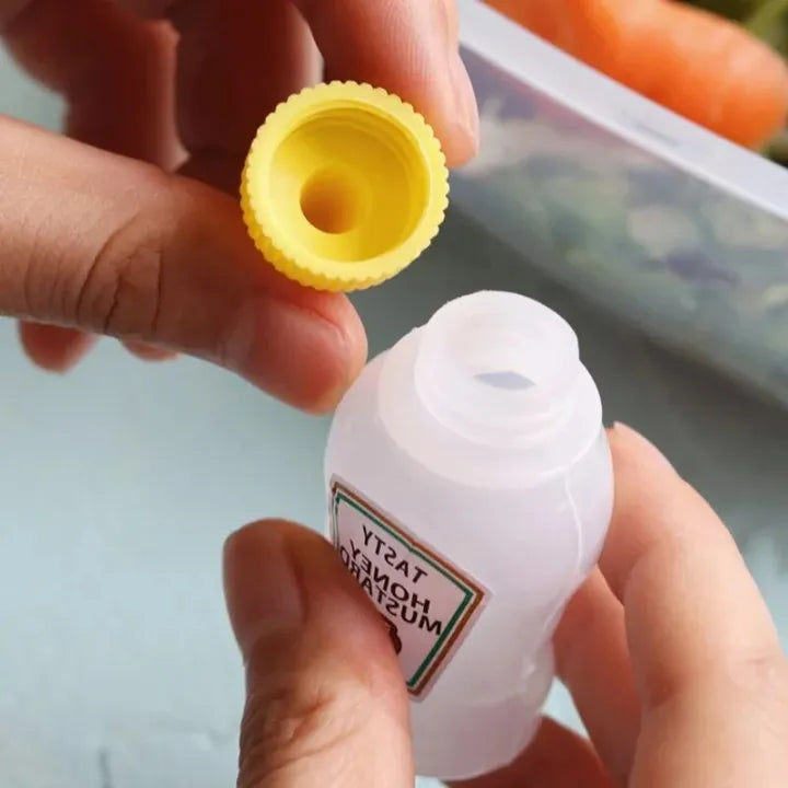 Mini Sauce Bottles for Lunch Box (2 Pcs)