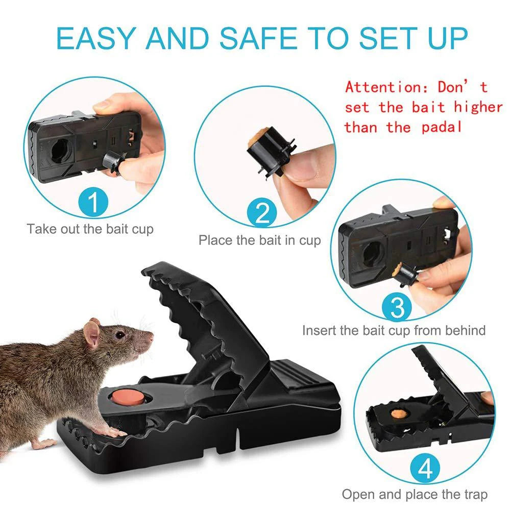 Heavy Duty Plastic Mouse Trap Rat Catcher -